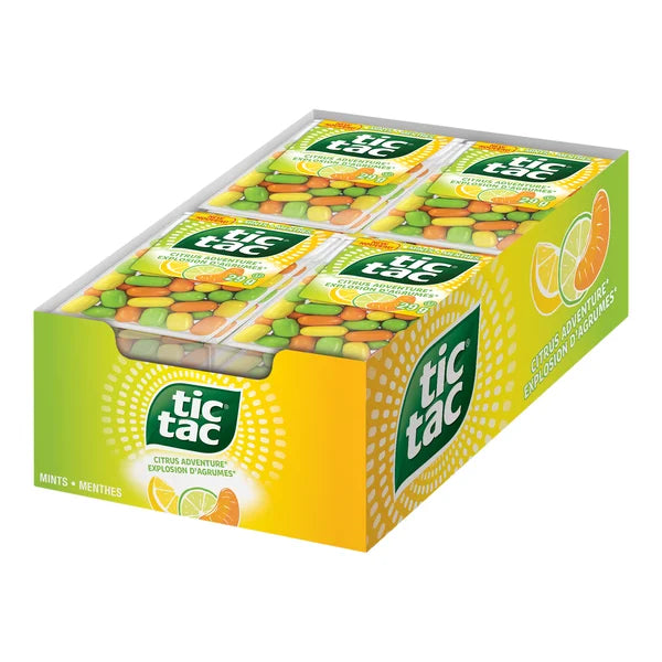 Citrus Adventure - 48 × 29 g - Tic Tac - Canadian Distribution