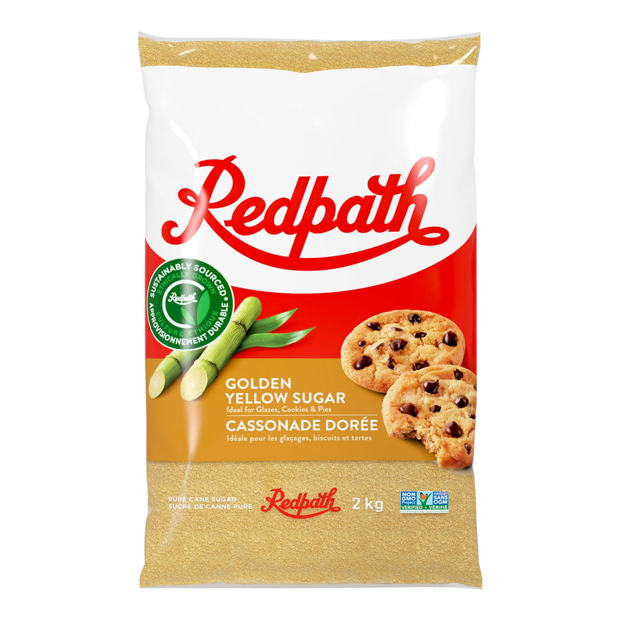 Redpath Golden Yellow Sugar - 4 x 2 kg - Grocery and Food Items - Canadian Distribution