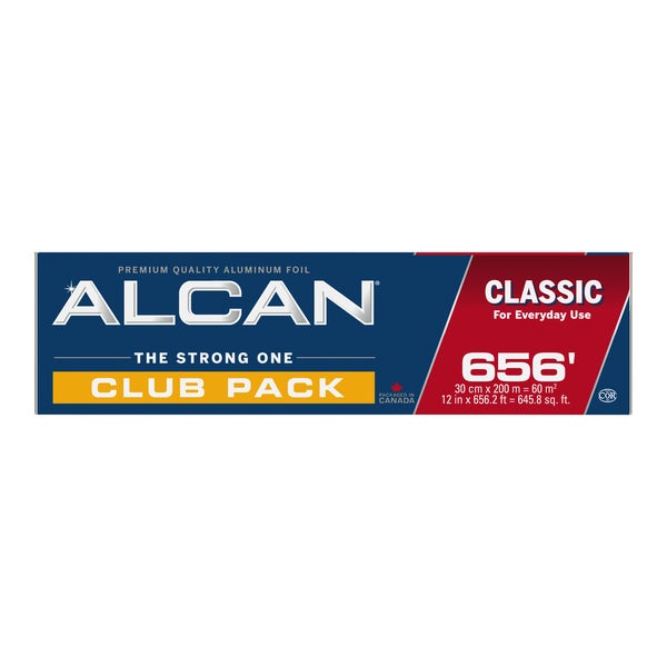 Alcan Aluminum Foil Wrap - 30 cm × 200 m - Grocery and Food Items - Canadian Distribution