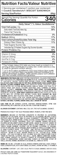 Musclesport Protein Whoopies - 20g Protein Whoopie Pie Cookies with Fiber (6 Pack, Monster Cookie) - Canadian Distribution - Ships Free Within Canada on Orders Above CAD $199