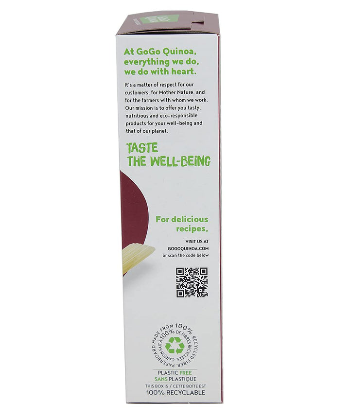 GoGo Quinoa Organic Penne Pasta - Gluten-Free Rice & Amaranth Blend | Non-GMO Vegan | 2 x 227g - Canadian Distribution - Ships Free Within Canada on Orders Above CAD $199