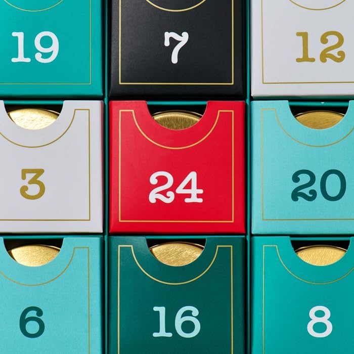 DAVIDsTEA – 24 Days of Tea 2025 Advent Calendar – Assorted Holiday Teas – 24 Days