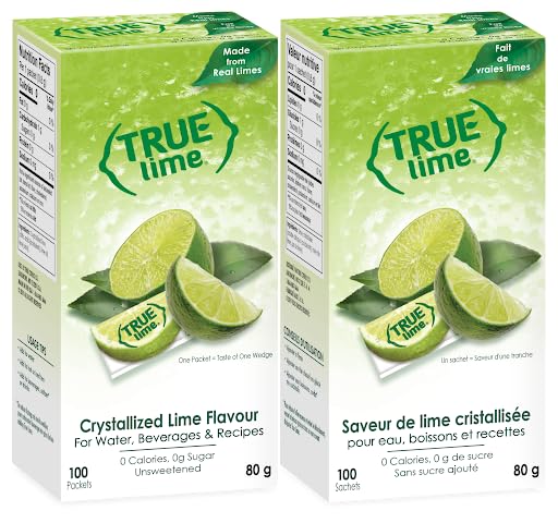 True Lime – Water Enhancer – Lime – 2 × 100 Pack – Real lime no preservatives