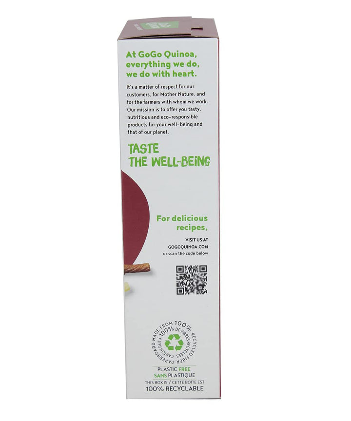 GoGo Quinoa Organic Macaroni Pasta - Rice & Quinoa Blend, Gluten Free, Cooks in 3 Minutes, 2 x 227g - Canadian Distribution - Ships Free Within Canada on Orders Above CAD $199