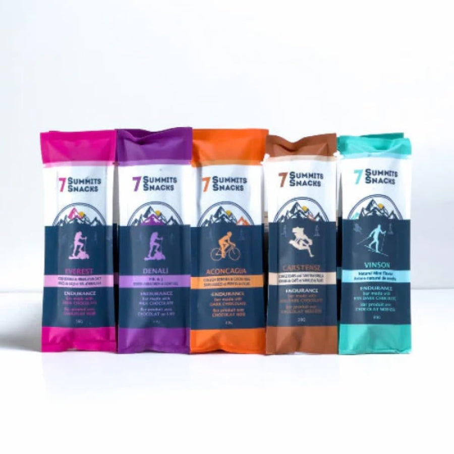 7 Summits Snacks Energy Bar Explorer Box – 10 Pack (31g each) - Canadian Distribution - Ships Free Within Canada on Orders Above CAD $199