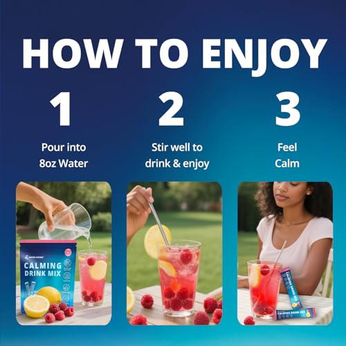 Adaptogenic Drink Mix – Electrolytes and Magnesium – Raspberry Lemonade – 20 Sticks