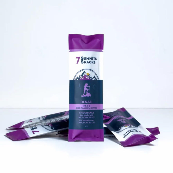 7 Summits Snacks Denali Endurance Chocolate Bar – 12 Pack (31g each) - Canadian Distribution - Ships Free Within Canada on Orders Above CAD $199