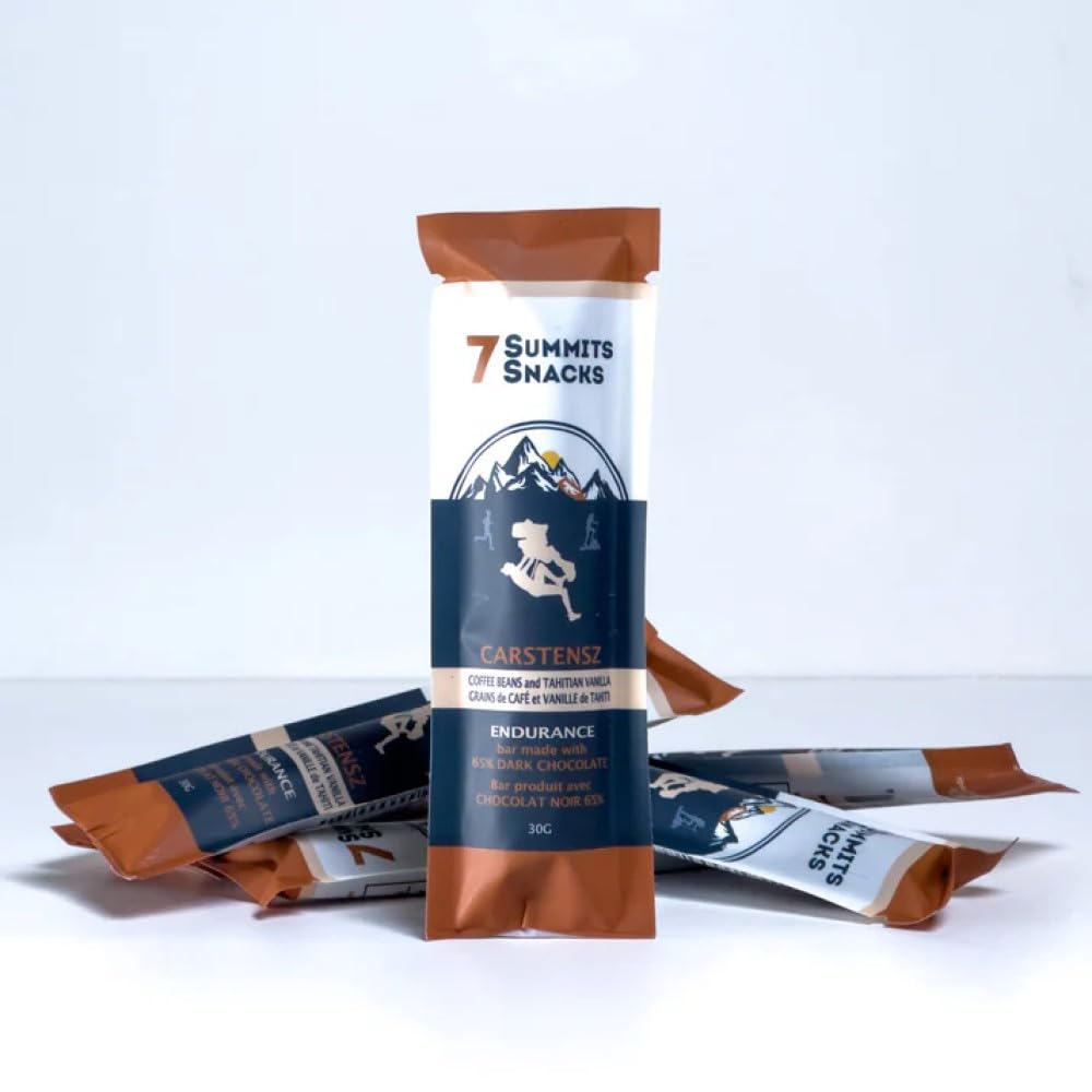 7 Summits Snacks Carstensz Endurance Chocolate Bar – 12 Pack (31g each) - Canadian Distribution - Ships Free Within Canada on Orders Above CAD $199