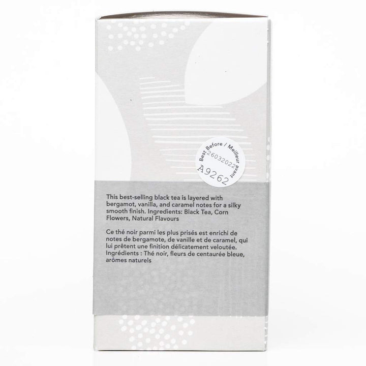 PLUCK TEA Earl Grey Cream – 2 x 15 Compostable Pyramid Tea Bags - Canadian Distribution - Ships Free Within Canada on Orders Above CAD $199