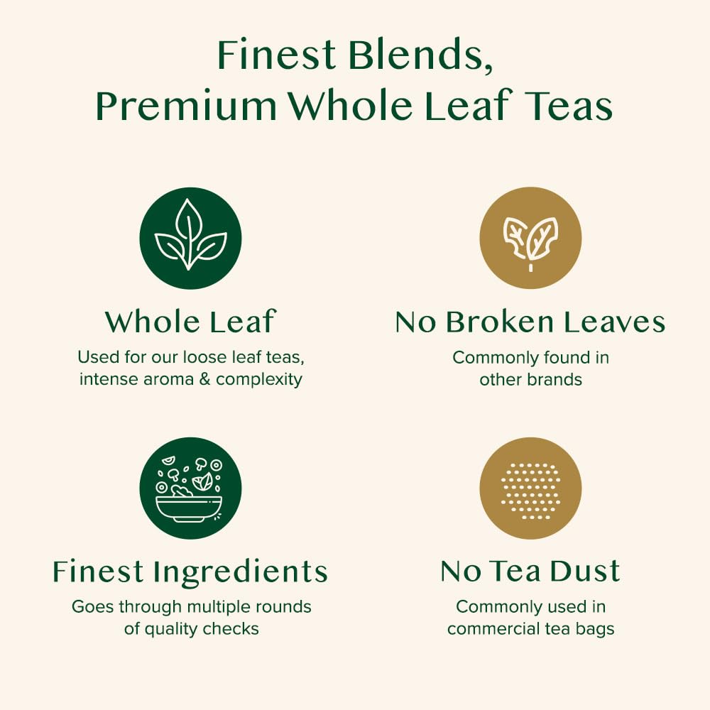 VAHDAM Ginger Masala Chai Tea - Loose Leaf Indian Spiced Chai (50+ Cups, 3.53oz) | Hot, Iced & Latte Ready - Canadian Distribution - Ships Free Within Canada on Orders Above CAD $199