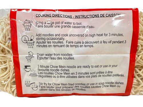 Y&Y 3-Minute Chow Mein Noodles – Quick-Cook Asian Stir-Fry Noodles, 12 Packs x 454g - Canadian Distribution - Ships Free Within Canada on Orders Above CAD $199