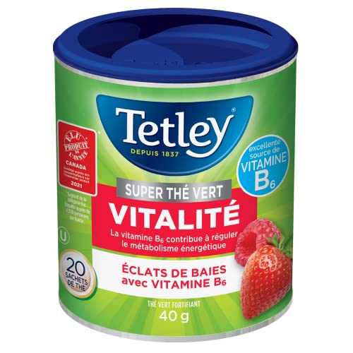 Tetley Super Green Tea Boost Berry Burst – Raspberry & Strawberry