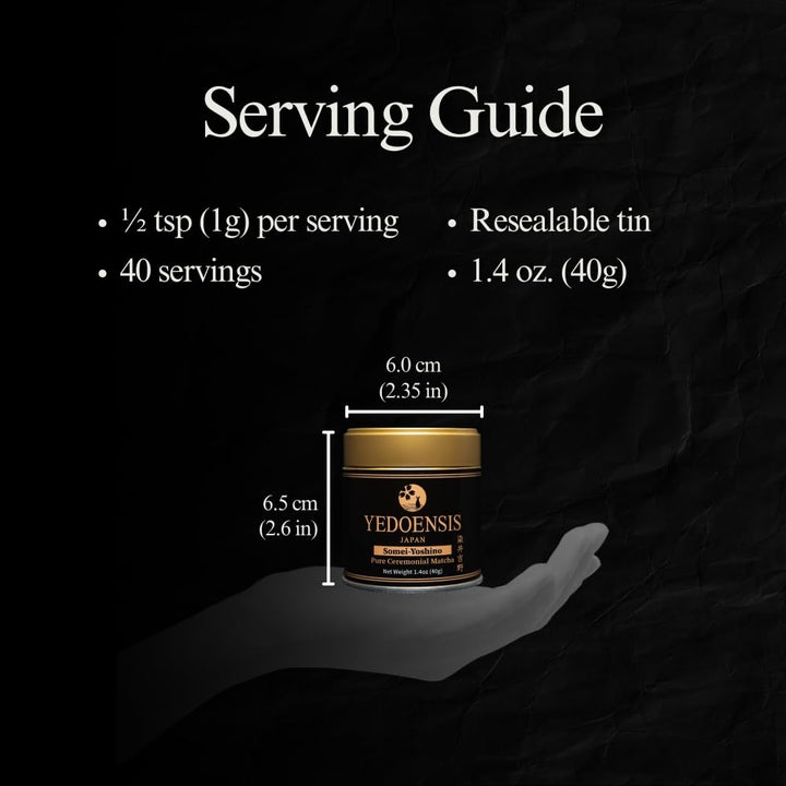 Yedoensis – Pure Ceremonial Matcha “Somei-Yoshino” – Organic – 40g