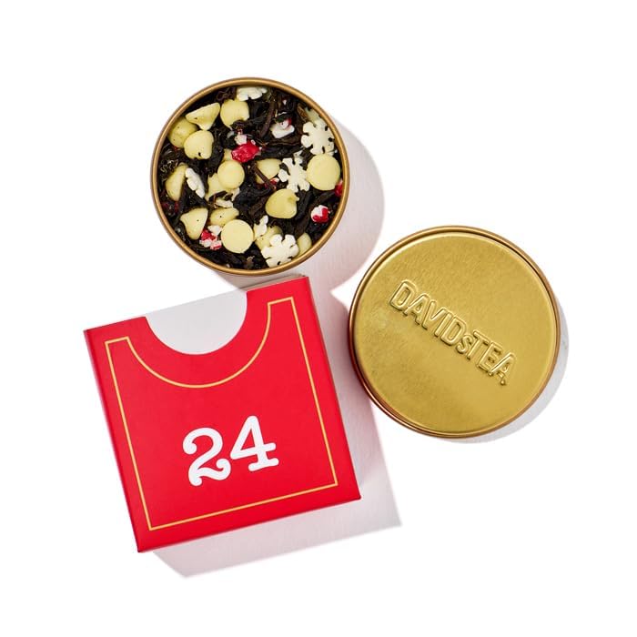 DAVIDsTEA – 24 Days of Tea 2025 Advent Calendar – Assorted Holiday Teas – 24 Days