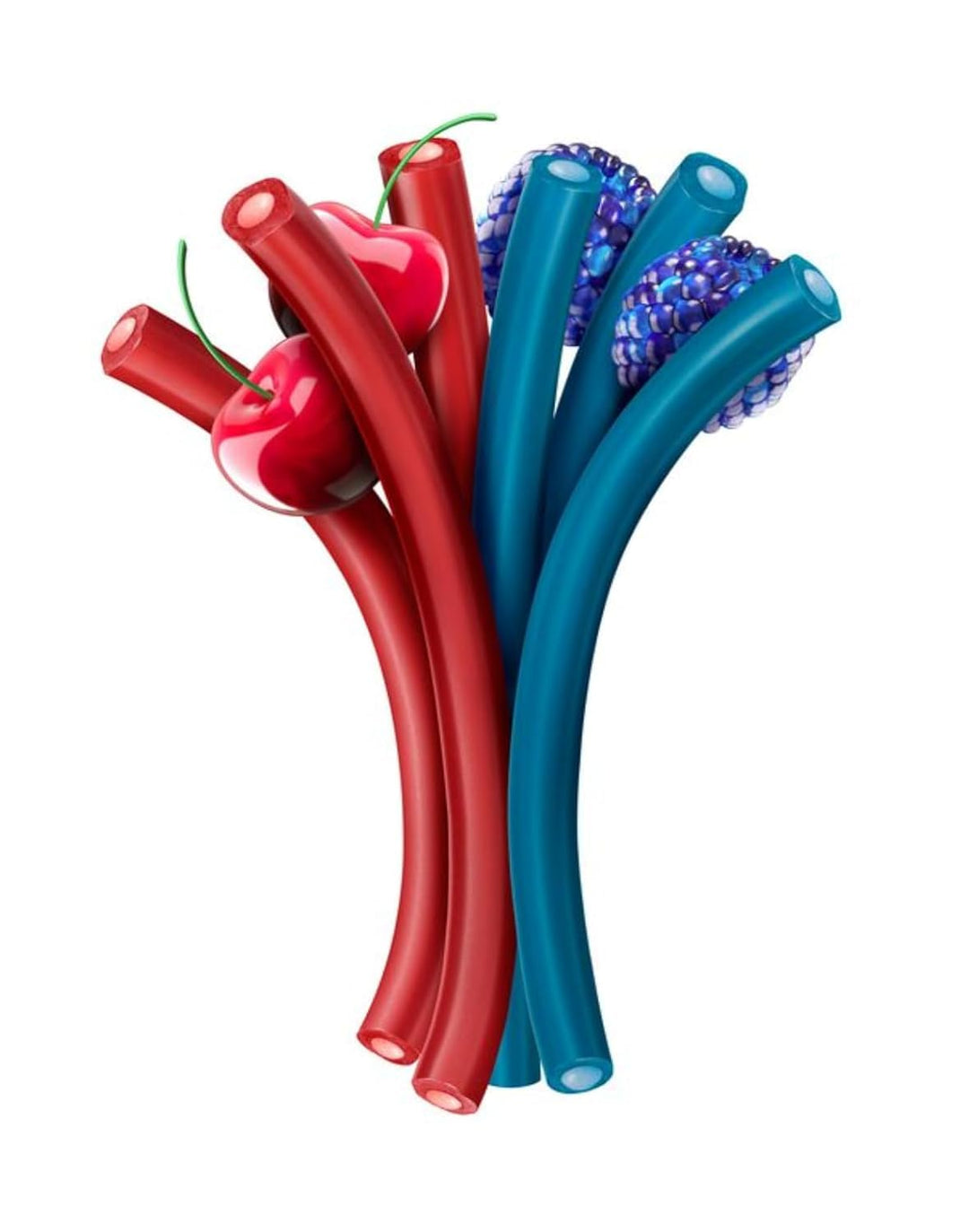 JOLLY RANCHER Ropes Blue Raspberry and Cherry 2 x 283g - Canadian Distribution - Ships Free Within Canada on Orders Above CAD $199