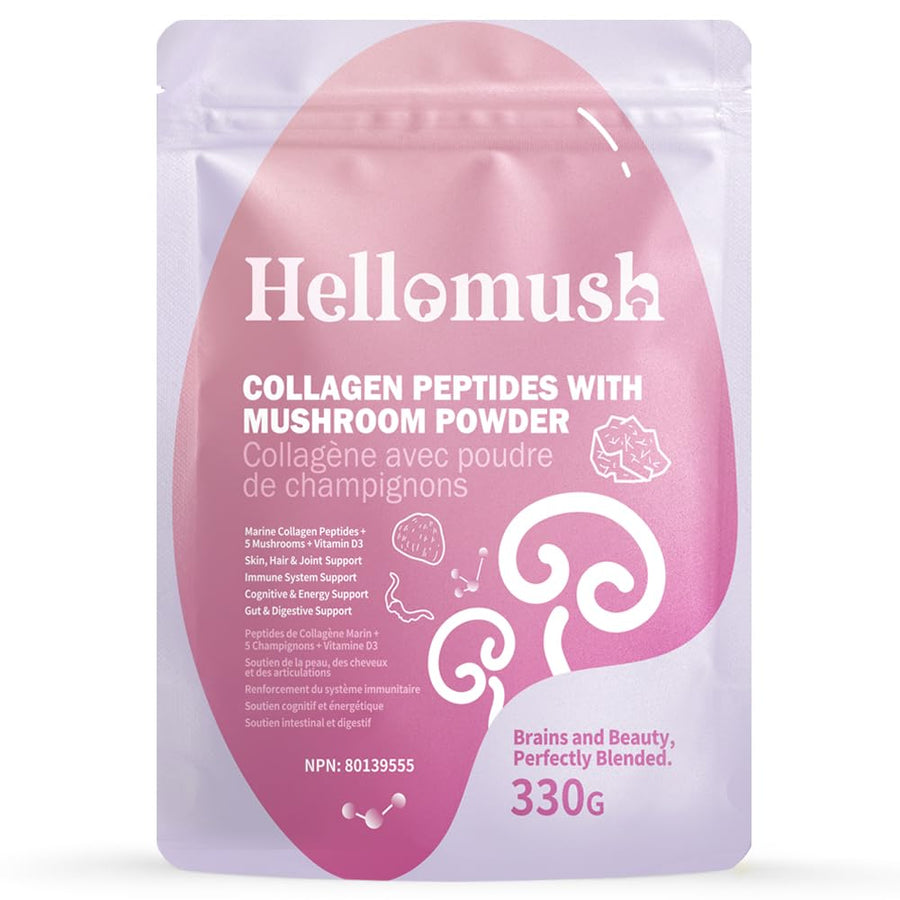 Hellomush – Marine Collagen Peptides – Original – 330g – With mushroom complex
