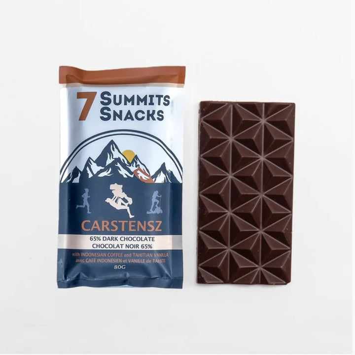 7 Summits Snacks Carstensz Superfood Chocolate Bar 12x80g - Canadian Distribution - Ships Free Within Canada on Orders Above CAD $199