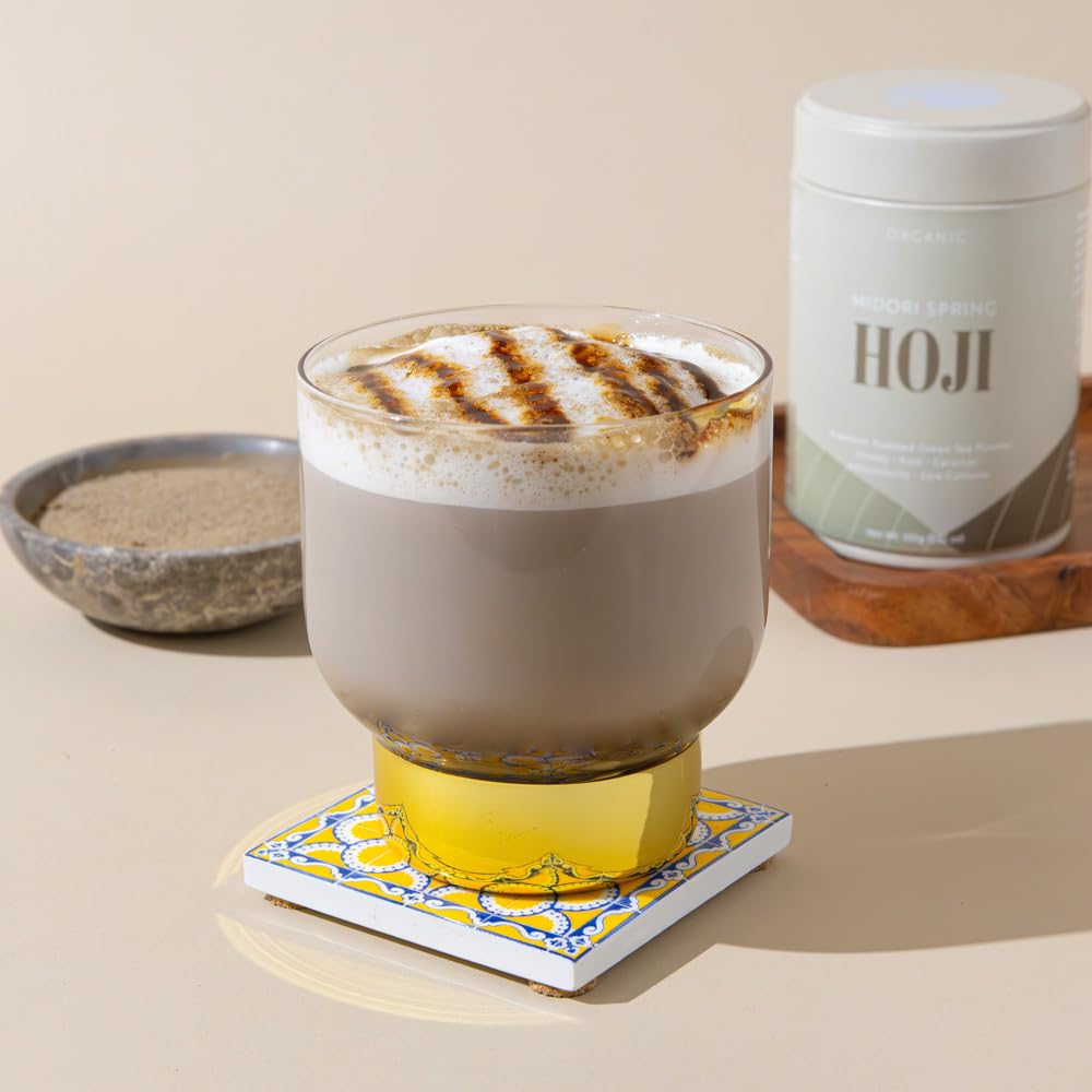 Midori Spring – Organic Hojicha Powder – Roasted Green Tea – Smooth Roast – Antioxidant rich low caffeine