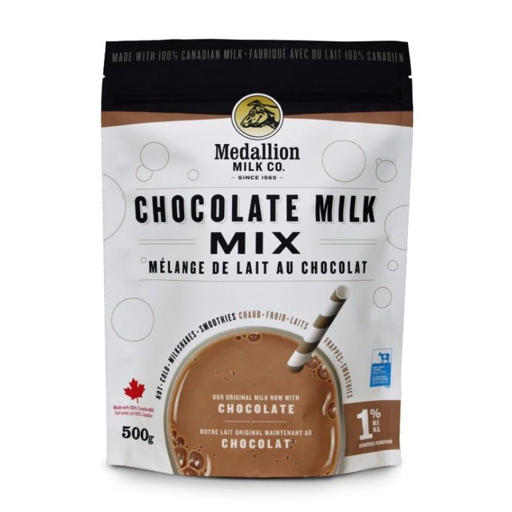 Medallion Chocolate Milk Mix 500g - Premium Dried Milk Powder - Canadian Distribution - Ships Free Within Canada on Orders Above CAD $199