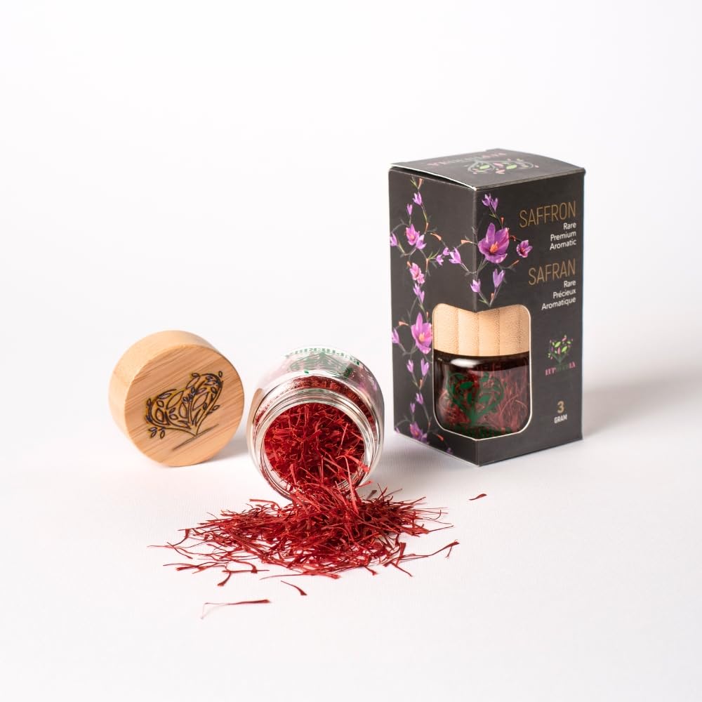 EUPHERBIA – Saffron Threads – Grade A Plus – 3g – Hand harvested