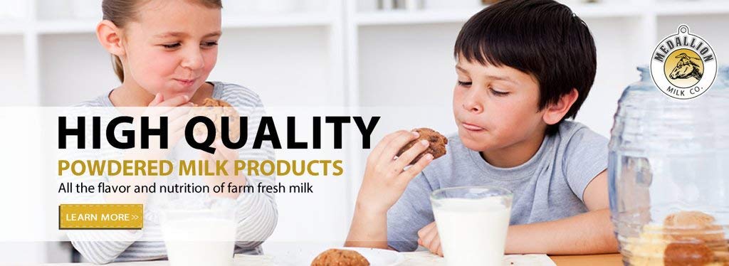 Medallion Whole Milk Powder 500g – Canadian Dairy, Antibiotic-Free, No rbST or rBGH - Canadian Distribution - Ships Free Within Canada on Orders Above CAD $199