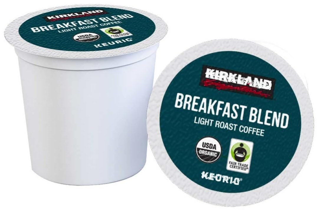 Kirkland Signature – Organic Breakfast Blend Coffee – Light Roast – 120 K Cups