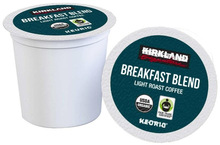 Kirkland Signature – Organic Breakfast Blend Coffee – Light Roast – 120 K Cups