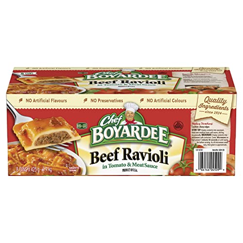 Chef Boyardee Beef Ravioli, 425g (8-Pack) - Canadian Distribution - Ships Free Within Canada on Orders Above CAD $199