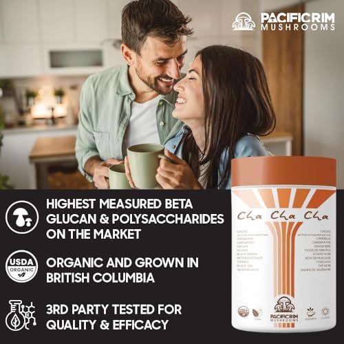 Pacific Rim Mushrooms – Cha Cha Cha Mushroom Cacao – Chai Spice – 8 Mushroom Blend – Energy and focus