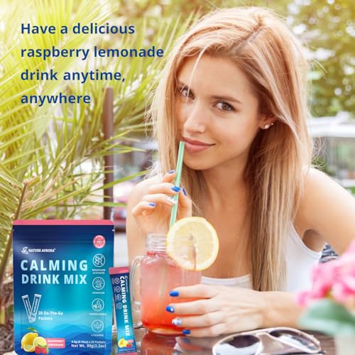 Adaptogenic Drink Mix – Electrolytes and Magnesium – Raspberry Lemonade – 20 Sticks