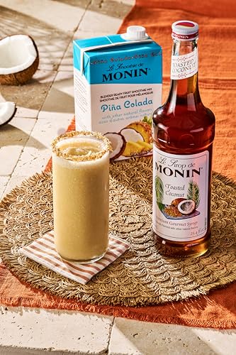 Monin Piña Colada Fruit Mix 1.4L – Tropical Blend for Smoothies, Cocktails, Shakes & Mocktails - Canadian Distribution - Ships Free Within Canada on Orders Above CAD $199