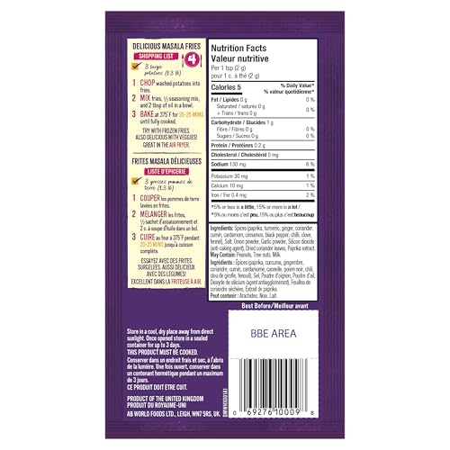 Patak's Tandoori Seasoning Rub – Authentic Indian Spice Blend, 25g (Pack of 18) - Canadian Distribution - Ships Free Within Canada on Orders Above CAD $199