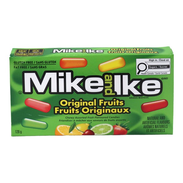 Original Fruits - 48 × 120 g - Mike and Ike - Canadian Distribution