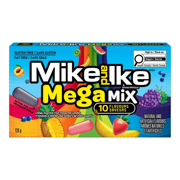 Mega Mix - 48 × 120 g - Mike and Ike - Canadian Distribution