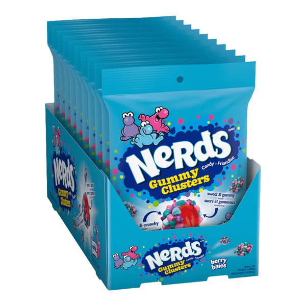 Gummy Clusters Berry - 40 × 142 g - Nerds - Canadian Distribution