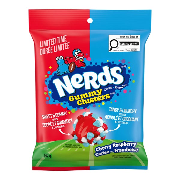 Gummy Cluster Cherry - 48 × 142 g - Nerds - Canadian Distribution