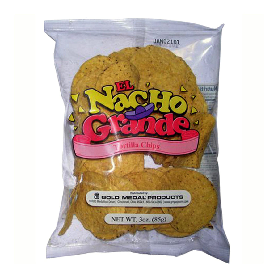 El Nacho Grande Portion Pak Nacho Chips - 48 x 3-oz Bags - WFI - Canadian Distribution