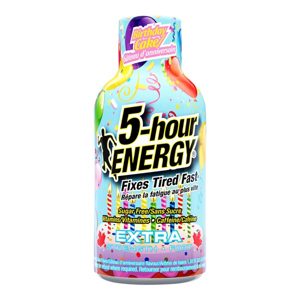 Birthday Cake - 48 x 57 ml - 5 Hour Energy - Canadian Distribution