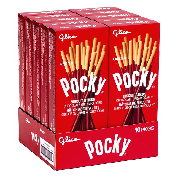 Pocky Chocolat - 40 × 40 g - Glico - Distribution canadienne - Livraison gratuite au Canada pour les commandes de plus de 199 $ CA