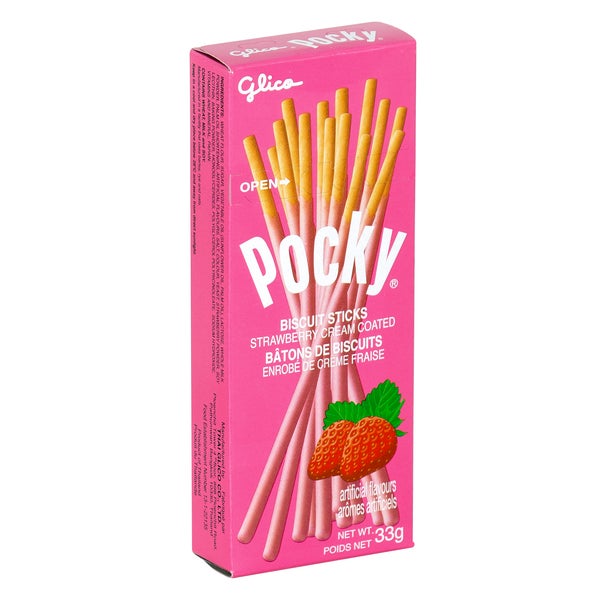 Pocky Strawberry - 40 × 33 g - Glico - Canadian Distribution