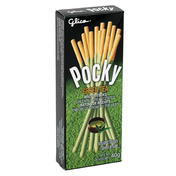 Pocky Matcha Green Tea - 40 × 40 g - Glico - Canadian Distribution