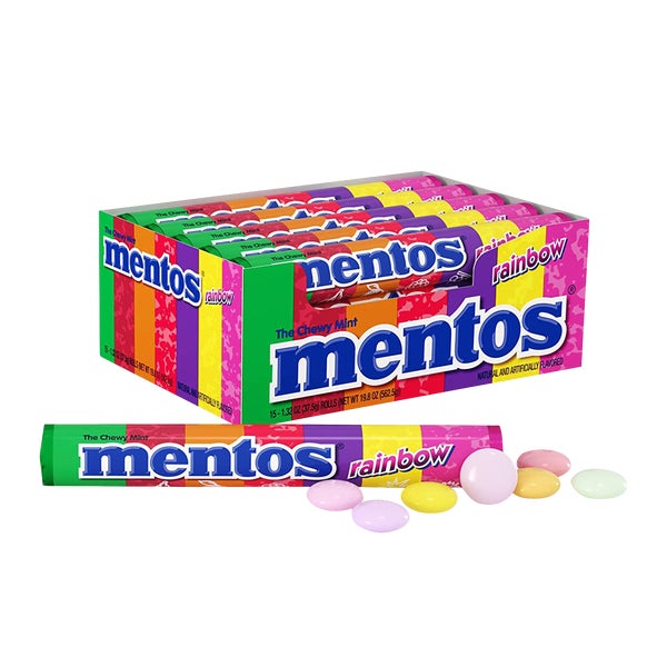 Rainbow - 80 × 37.4 g - Mentos - Canadian Distribution