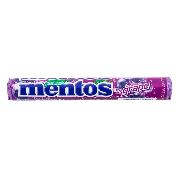 Grape Rolls - 80 × 37.4 g - Mentos - Canadian Distribution