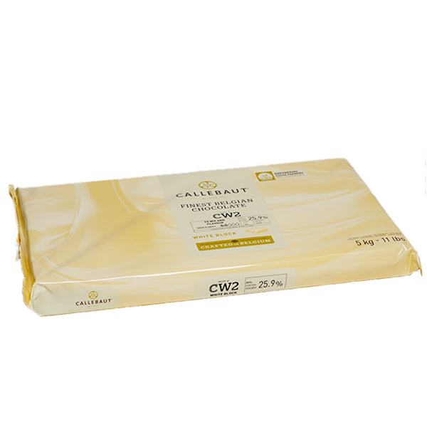 CALLEBAUT - WHITE CHOCOLATE BLOCK 5x5 KG - Barry Callebaut Canadian Distribution