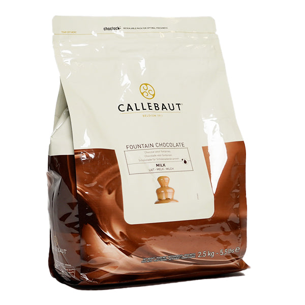 CALLEBAUT - MILK CHOCOLATE FOUNTAIN CALLETS 2.5KG - Barry Callebaut Canadian Distribution