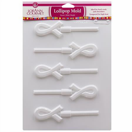 Crossed Ribbon Lollipop Sheet Mold - Candy Molds - Canadian Distribution