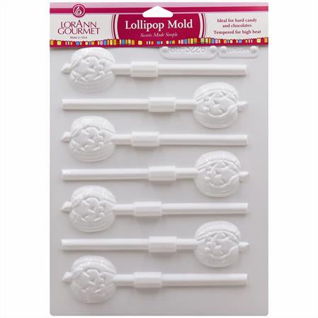 Jack-O-Lantern Lollipop Sheet Mold - Candy Molds - Canadian Distribution