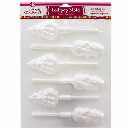 Christmas Tree and Snowman Lollipop Sheet Mold - Candy Molds - Canadian Distribution