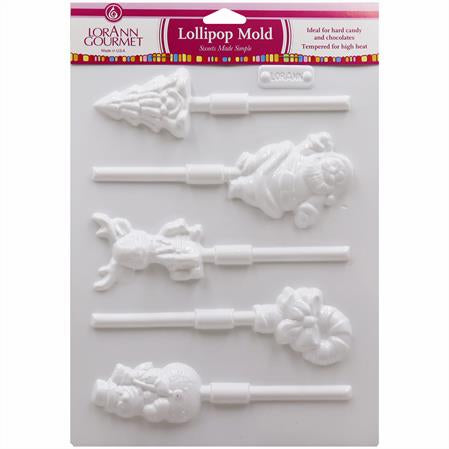 Christmas Assortment Lollipop Sheet Mold - Candy Molds - Canadian Distribution