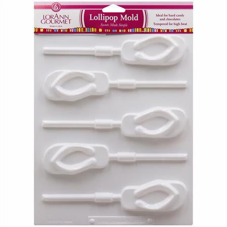 Flip Flop Lollipop Sheet Mold - Candy Molds - Canadian Distribution